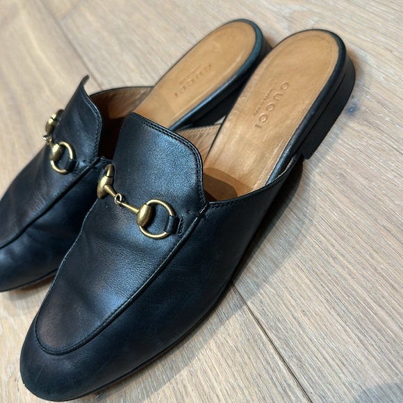 Gucci leatherr mules size 37.5 - Picture 9 of 12